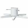 vidaXL Supporto per Albero di Natale Bianco 50 x 50 x 15,5 cm Acciaio