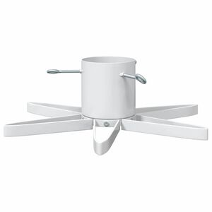vidaXL Supporto per Albero di Natale Bianco 50 x 50 x 15,5 cm Acciaio