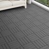vidaXL Piastrella per Decking Design 3D 11 pcs Nero 30 x 30 cm WPC