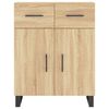 vidaXL Credenza Rovere Sonoma 69,5x34x180 cm in Legno Multistrato
