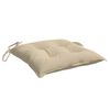 vidaXL Cuscini per Sedia 2 pz Beige 40x40x7 cm in Tessuto Oxford