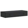 vidaXL Tavolino da Parete Laterale 87,5 x 34,5 x 17 cm Nero