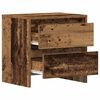 vidaXL Armadio da Notte con cassetto Legno vecchio 45 x 34 x 44,5 cm