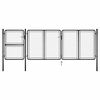 vidaXL Cancello da Giardino in Acciaio 400x125 cm Antracite