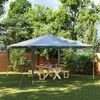 vidaXL Gazebo Professionale 4x4 m Verde 90 g/m²