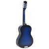 vidaXL Chitarra Classica per Principianti e Bambini Blu 3/4 36"