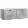 vidaXL Mobile Porta TV da Muro 78,5 x 31 x 30 cm Grigio Cemento