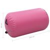 vidaXL Rullo da Ginnastica Gonfiabile con Pompa 100x60 cm in PVC Rosa