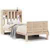 vidaXL Letto Libreria senza Materasso 90x190 cm Legno Massello Pino