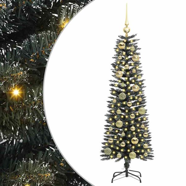 vidaXL Albero di Natale artificiale con 150 LED Verde 120 cm