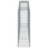 vidaXL Cesti Gabbioni ad Arco 9 pz 400x50x140/160 cm Ferro Zincato