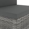 vidaXL Set Divani da Giardino 4 pz in Polyrattan Grigio