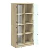 vidaXL Credenza con Ante Rovere Sonoma 68x37x142 cm Legno Multistrato