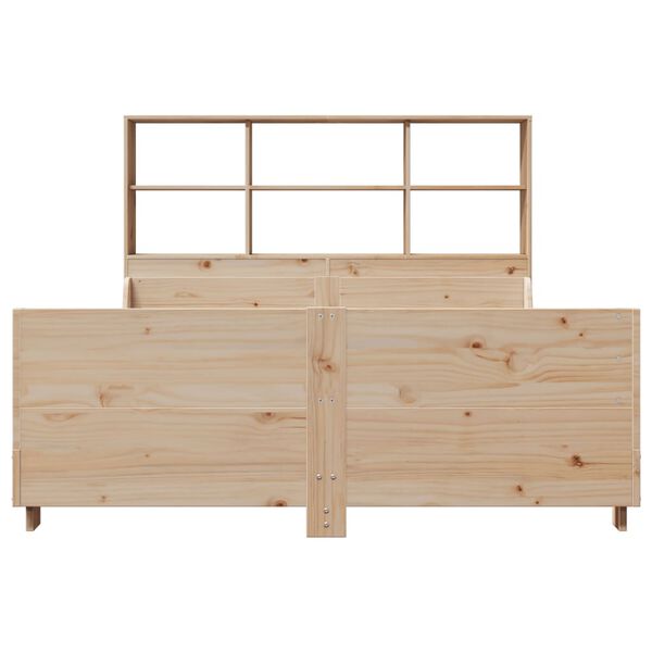 vidaXL Letto Libreria senza Materasso 120x190 cm in Legno Massello