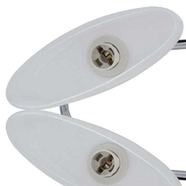 vidaXL Lampada da Soffitto Paralume Ellissoidale Vetro 6 Lampadine E14