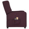 vidaXL Poltrona Massaggiante Elettrica Viola in Tessuto