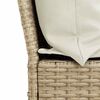 vidaXL Set Divano da Giardino 4 pz con Cuscini a L Beige in Polyrattan