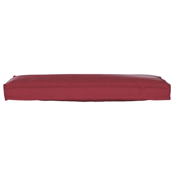 vidaXL Cuscino Rosso Vino 120 x 40 x 8 cm Tessuto Oxford