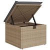 vidaXL Set Divano da Giardino 5 pz con Cuscini Beige in Polyrattan