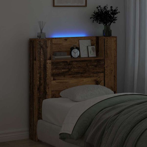 vidaXL Testiera Legno vecchio 100 x 15 x 103,5 cm Legno multistrato