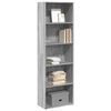 vidaXL Libreria Grigio Sonoma 60x30x189 cm in Legno Multistrato