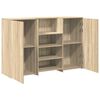 vidaXL Banco Reception Rovere Sonoma 155x50x103,5 cm Legno Multistrato