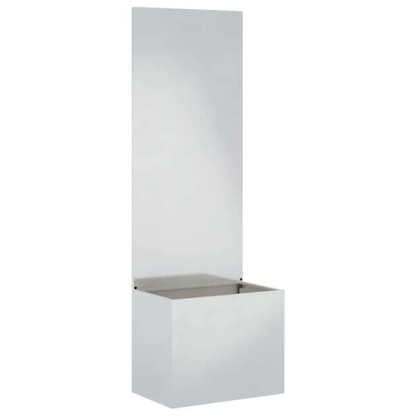 vidaXL Schermo per privacy in giardino Traforo Argento 50 x 140 cm