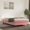 vidaXL Materasso a Molle Insacchettate Rigidit&agrave; Media Rosa 120x210x20 cm in Velluto