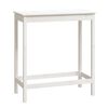 vidaXL Tavolo da Bar Bianco 100x50x110 cm in Legno Massello di Pino