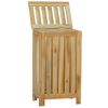 vidaXL Cesto del Bucato 35x25x60 cm in Legno Massello di Teak