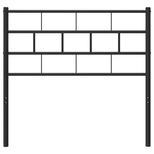 vidaXL Testiera in Metallo Nero 90 cm