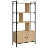 vidaXL Libreria con Ante Rovere Sonoma 76,5x30x154,5 cm Legno ingegnerizzato