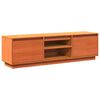 vidaXL Mobile TV Marrone Cera 140x35x40 cm in Legno Massello di Pino