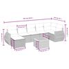 vidaXL Set Divano da Giardino 8 pz con Cuscini Grigio in Polyrattan