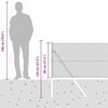 vidaXL Palo della recinzione Grigio 50 x 0,8 m (maglia 12 x 12 mm)