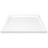 vidaXL Piatto Doccia Quadrato in ABS Bianco 80x80 cm