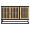 vidaXL Credenza Nera 105x30x65 cm in Legno Multistrato