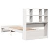 vidaXL Letto Libreria senza Materasso Bianco 90x190 cm Massello Pino