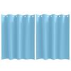 vidaXL Tende Blackout con Anelli 2 pz Azzurro 140 x 140 cm Poliestere