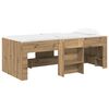 vidaXL Letto Alto per Bambini Rovere Artigianale 75 x 190 cm