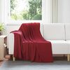 vidaXL Coperte da Pile 24 pcs Rosso Bordeaux 170 x 130 cm Panno