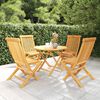 vidaXL Set da Pranzo da Giardino 5 pz in Legno Massello di Teak