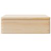 vidaXL Scatola in Legno con Coperchio 40x30x13 cm Legno Massello Pino