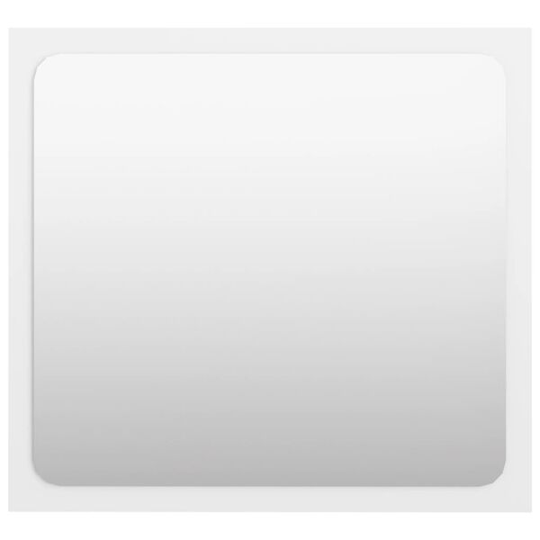 vidaXL Specchio da Bagno Bianco Lucido 40x1,5x37 cm Legno Multistrato
