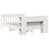 vidaXL Letto Libreria senza Materasso Bianco 160x200 cm Legno di Pino