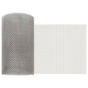 vidaXL Rete per schermatura 20 x 200 cm 6 Mesh Argento