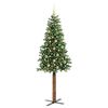 vidaXL Albero di Natale snodato con 300 LED con supporto Verde 180 cm