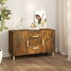 vidaXL Credenza Rovere Fumo 100x36x60 cm in Legno Multistrato