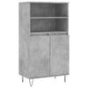 vidaXL Credenza Grigio Cemento 60x36x110 cm in Legno Multistrato
