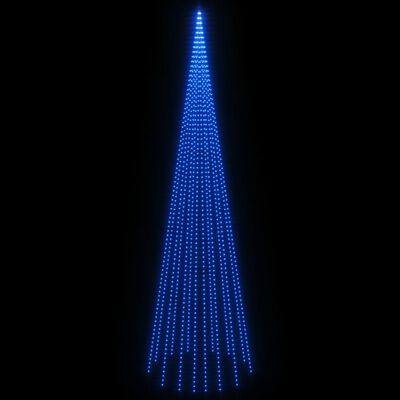 vidaXL Albero di Natale Pennone Blu 1134 LED 800 cm